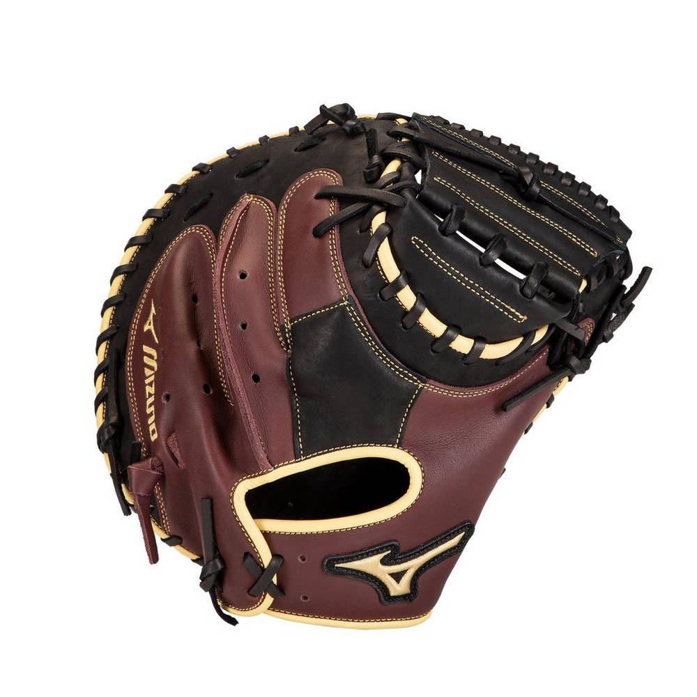 Mizuno MVP Prime 34" Férfi Catchers Mitt Fekete Rózsaszín YHR017458